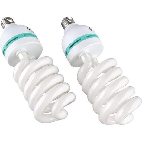 Ensemble de 2 x 135W E27 lumière du jour photographie ampoule pour Photo Studio vidéo lumière du jour ampoule 220V 5500K (2 pièces) (1/5)