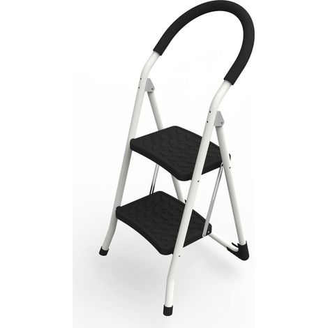 Marchepied pliable, marches appui larges 30 x 21,5 cm, antidérapante, charge max : 150 KG – SARAYLI Marche pied 2 marches - SARAYLI : 1642