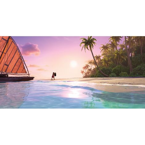 Papier peint panoramique - Disney Vaiana 2 Ocean Spirit - Taille: 500 x 250 cm
