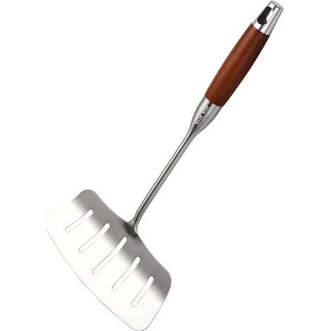 Espátula de acero inoxidable para huevas de pescado gruesas, 37,5 x 18 cm