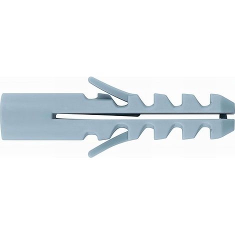 Boite de 100 bouchons nylon gris standard 6x30mm tacon06 index
