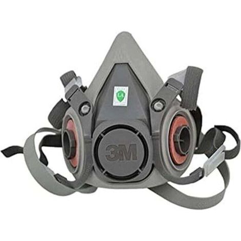 CYRILL –Demi-masque réutilisable 3M XA007702658 6200M, taille M, gris, avec filtre à particules 5935PRO2 - Filtre à poussières fines avec niveau de protection P3 (1/4)