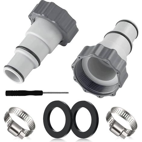 Kit adaptateur pour tuyau de piscine, adaptateur pour piscine Intex, adaptateur de rechange pour pompes, adaptateur pour piscine Intex (1/5)