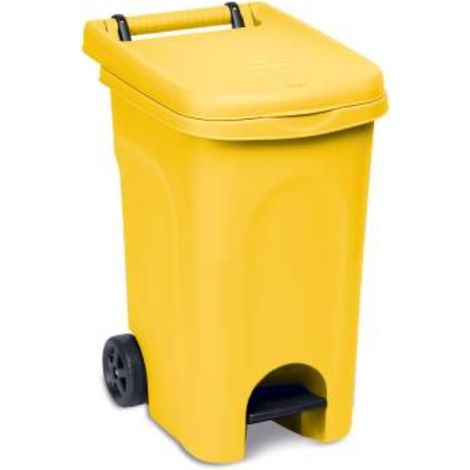 Bidone Urban Quadro C/Pedale Giallo L 60 Stefanpl (1/2)