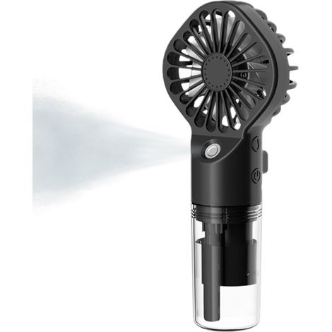 CCYKXA16x7x4 Cm Ventilateur Brumisateurs Portable, Mini Ventilateur À Main With Fonction Humidification, À 4 Vitesses, USB Rechargeable, Pour Voyage (1/5)