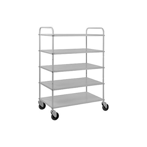 Estantería rodante Zero  5 pisos  L x A x H 980 x 585 x 1445