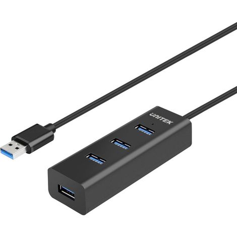 HUB 4x USB 3.0 BC1.2 NEGRO Y-3089