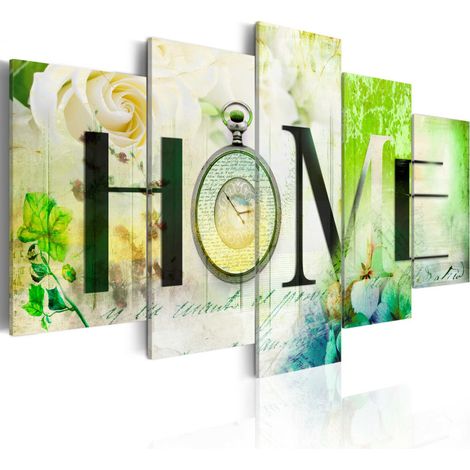 Tableau Imprimé "Rose House" 50 x 100 cm (1/2)