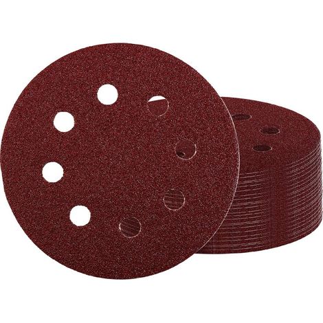 Einhell 492110 Carta abrasiva per levigatrici Dimensione dei grani 60 (Ø x A) 125 mm x 13 cm 50 pz. (1/5)