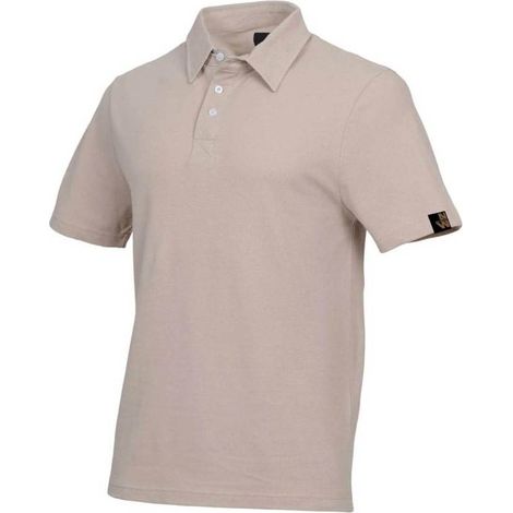 Polo de Travail Chuck - Taille XL - Sable - Résistant et Confortable - D-Work