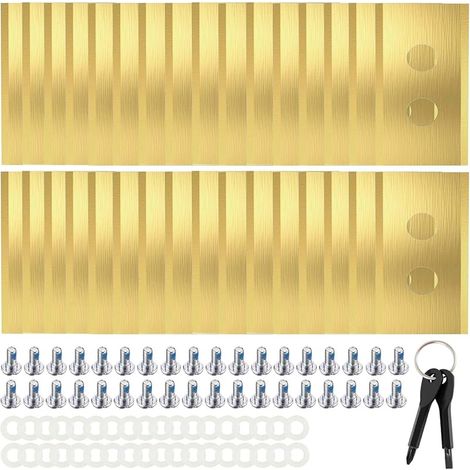 36 lames de rechange compatibles avec les tondeuses robotisées Mammotion séries Luba et YUKA, lames robustes en titane, lames revêtues, vis, rondelles et tournevis inclus. (1/5)