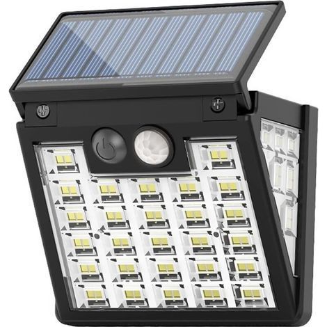 Solar Light Outdoor with led Motion Sensor Wall 3 Lighting Mode Light Solar Fence Light ip65 Waterproof Solar Patio Light, Patio Garden Channel Beam Angle 270° (1/3)