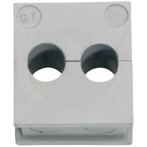 Passe-câbles Icotek QT 2/3 42566 Ø max. des bornes 3 mm Elastomère gris 1 pc(s) W96671 (1/3)