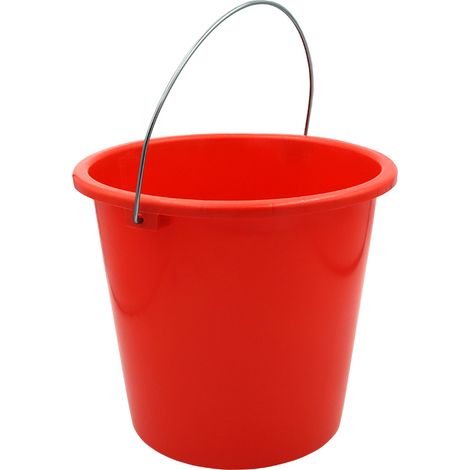 Haushaltseimer mit Metallbügel rot 5 Liter HEM5R (1/5)