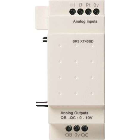 Sr3xt43bd Schneider - Automate Zelio Logic - Module D'extension E/s Analogique - 4 E/s - 24vcc