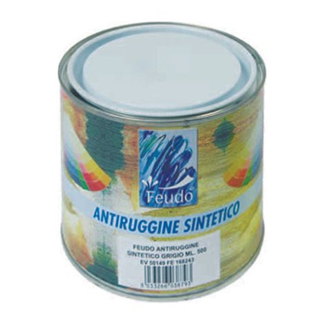 ANTIRUGGINE SINTETICA (ANTIROST SINT)- - ml.125 grigio - 6 pezzi FEUDO