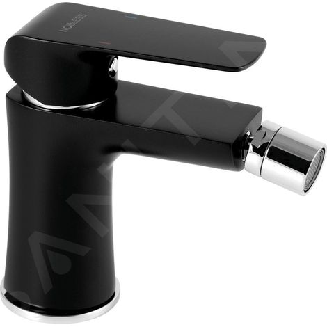 Novaservis Nobless Tina - Robinetterie de bidet avec vidage, noir mat 38011,5 (1/2)