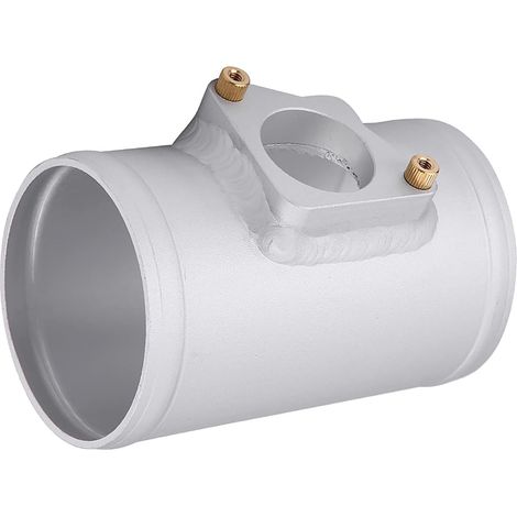 Adaptateur de capteur de débit d'air en alliage d'aluminium Base de compteur d'admission d'air de voiture argent pour support de compteur d'admission d'air 63 70 76 83mm(Outer diameter70MM) (1/5)