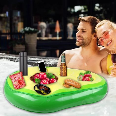 Porte-gobelet gonflable pour piscine, porte-gobelet gonflable à 8 trous (1/5)