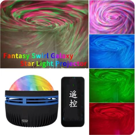 Rotierende LED-Bühnenkugel, Mini-Sternenhimmelprojektor fürs Auto, USB-Sternenhimmel-Weihnachtslicht – 5V USB/Siebenfarbenprojektor (1/3)