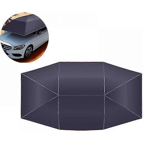 Pare-soleil de voiture, tente, toile Oxford, 4,2 x 2,1 m, bleu marine, universel (1/5)