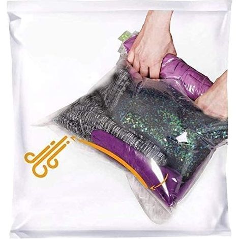 12 sacs de compression pour voyage - Sacs gain de place - Sacs de rangement pour valise - Sacs de rangement pour voyage - Sacs sous vide pour voyage-AquaForge