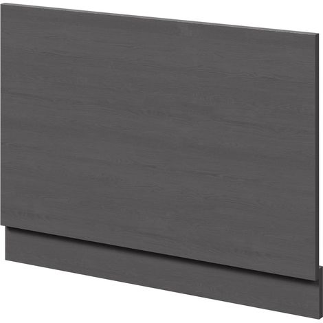 Graphite Grey MDF 750mm End Bath Panel with Plinth (1/4)