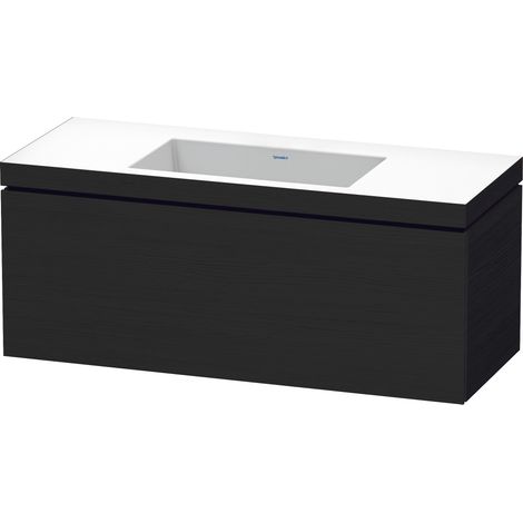 Duravit L-Cube c-bonded Set wandhängend, 1 Auszug, ohne Überlauf,