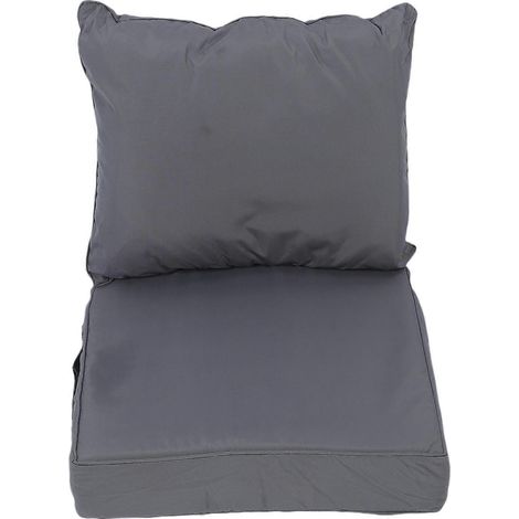 Wasserdichter Polyester-Gartenstuhl mit integriertem Sitzkissen und Kopfstütze aus dicker PP-Baumwolle, Set für Terrasse, Strand und Außenbereich. (1/5)