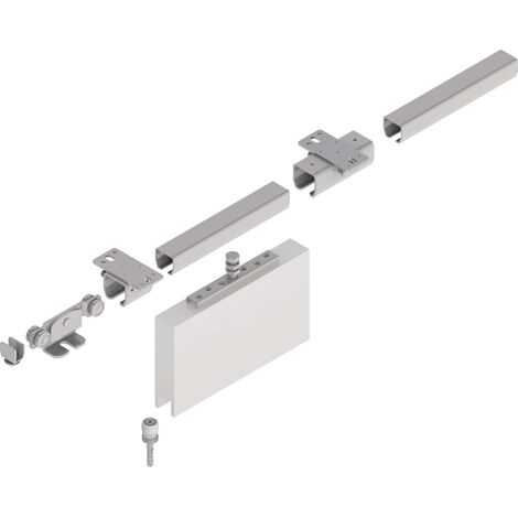 Set di estensione per sistema di cancello scorrevole SP400W001 zincato, blu L.2000mm