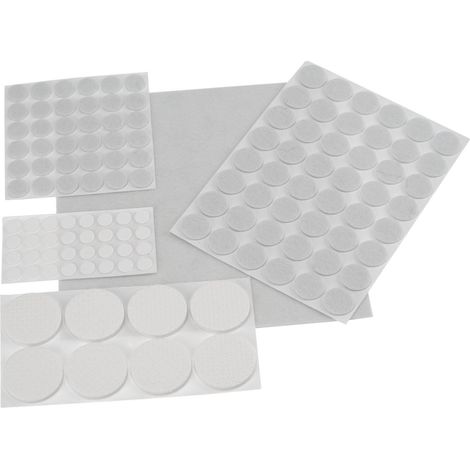 Filzgleitersatz Sortiment Filzgleiter Zuschnitt Lärmstopper Pad 125 tlg weiß (1/3)