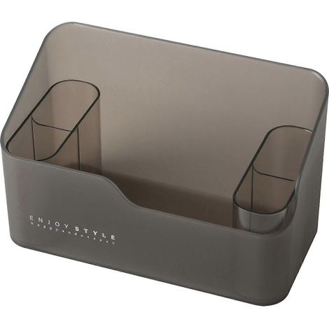 Schwarzer, durchsichtiger Make-up-Organizer aus Kunststoff, kleiner Make-up-Halter für die Arbeitsplatte