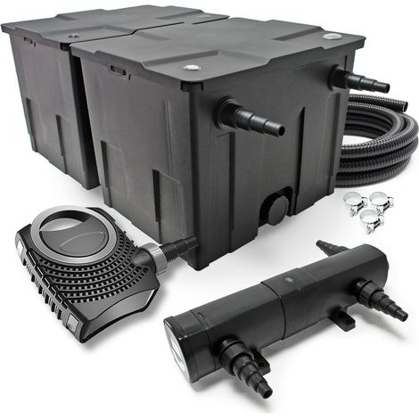 Kit set de filtration 36 watts pompe 12000 litres par heure tuyau 10 m (1/5)