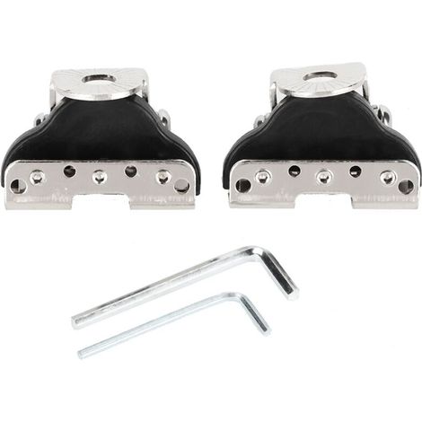 Eosnow Set di 2 staffe di montaggio universali per barra luminosa a LED sul cofano e sul montante anteriore, per auto (1/4)