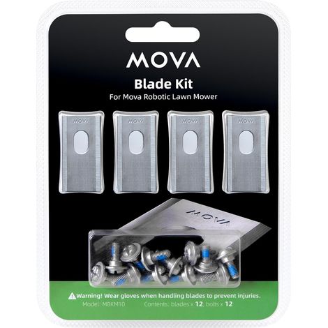Kit lame di ricambio per robot tagliaerba MOVA, Ricambio rapido, Lama x12, Bullone x12