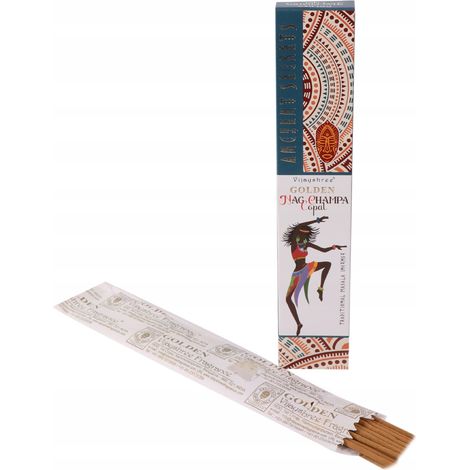 Varitas de incienso dorado 15 g - Kopal y Nag Champa (1/2)