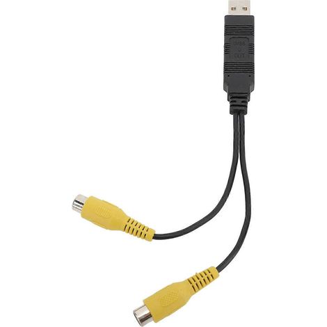 Adaptateur de sortie vidéo USB vers CVBS HD, facile à utiliser, câble adaptateur d'interface USB vers RCA pour véhicule (1/4)