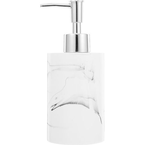 White Resin Soap Dispenser Refillable Liquid Soap Dispenser