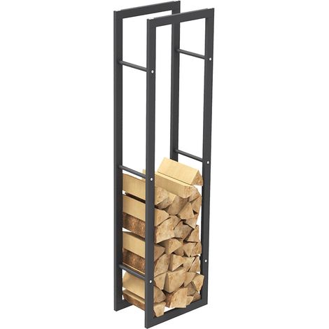 Portalegna Supporto Metallo Porta Legna Interno Legnaia Camino Stufa 150x40x25cm