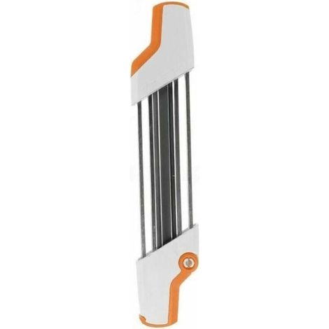 Affûteur de chaîne de tronçonneuse 2 en 1 en métal accès facile 3/8 "P 4.0mm remplacement de chaîne blanc-LIAIKI