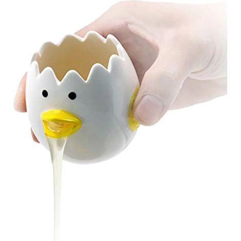 Mignon poulet céramique séparateur d'œufs jaune outil de cuisson créatif (1/5)