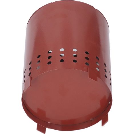 Foyer de table portable sans fumée avec support, en fer, bois, pour camping et cour, rouge cuivré (1/5)
