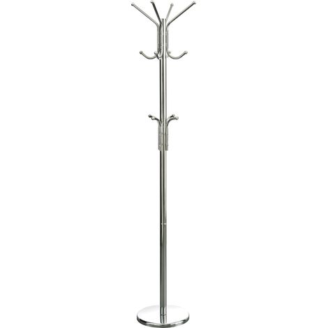 Premier Housewares Chrome Floor Standing Coat Stand (1/2)