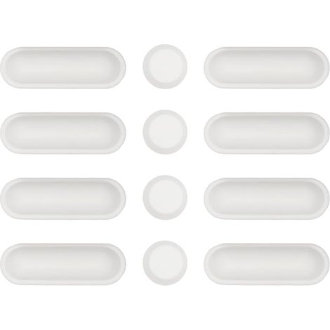 Tampons Amortisseurs pour Abattant WC,Butées Autocollantes en Plastique, Universelles,Amortisseurs de Couvercle WC pour Maison, Bureau, Toilettes (1/4)