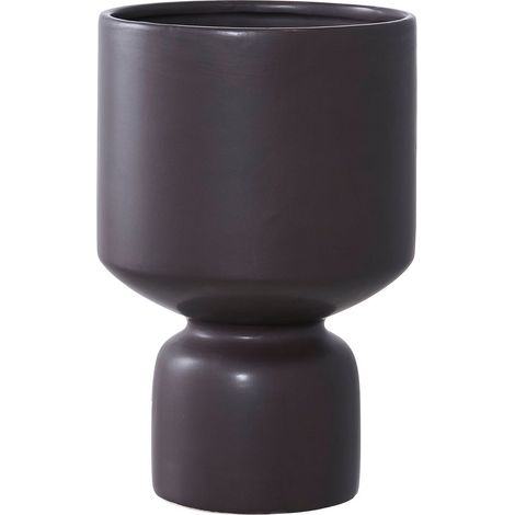 Loures Blumentopf schwarz.