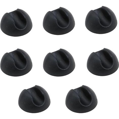 Protège-pieds de chaise - Noir - Matière PP - Protections pour pieds de chaise - Lot de 8 - Pieds de meubles - Protections de sol - Housses de chaise (1/5)
