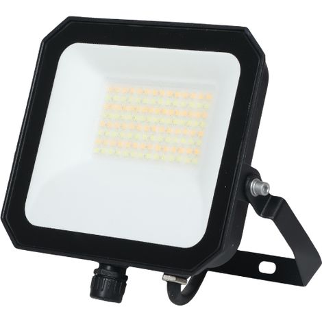 Projecteur LED Extérieur 50W CCT IP65 Noir - 110 deg - Switch 3000-4000-6500K (1/5)