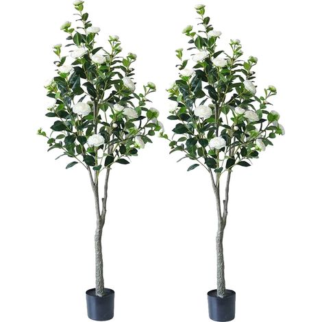 Alberi di camelie artificiali, design realistico, decorazione versatile, 180 cm (1/2)