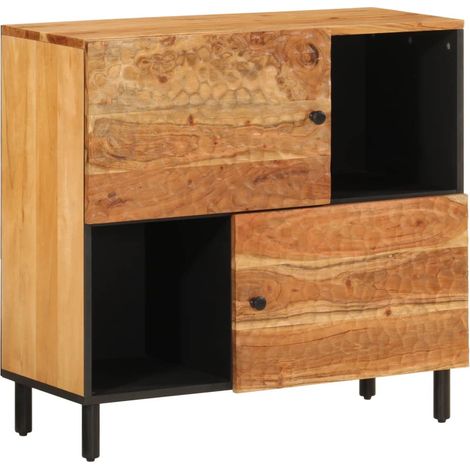 Armario auxiliar madera maciza de acacia 80x33x75 cm vidaXL (1/5)