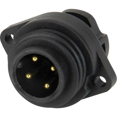 Connecteur IP67 embase mâle verticale Weipu 814059 Pôle: 3 + terre 16 A 1 pc(s) (1/2)